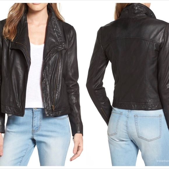 caslon leather jacket